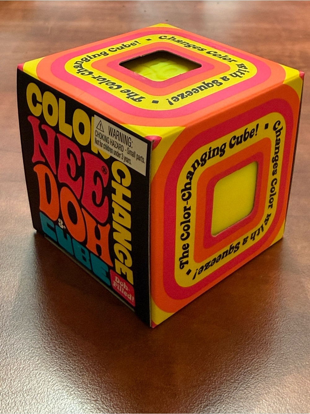 NeeDoh Color Change Cube Yellow